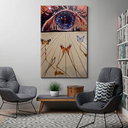 THE EYE OF SURREALIST TIME Salvador Dali Surrealism Style Surreal Fantasy Large Art Print Décor Artesty   