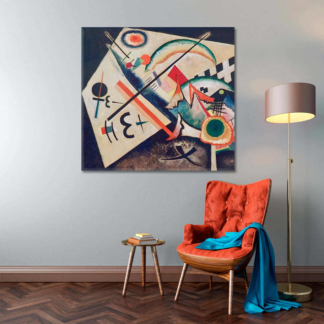 INSPIRED BY KANDINSKY Abstract Figurative Modern Painting Contemporary Art Artesty   