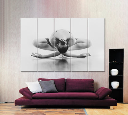 BALLET Beautiful Ballerina Classic Dancer Fine Art Black White Pop Culture Canvas Print Artesty 5 panels 36" x 24" 