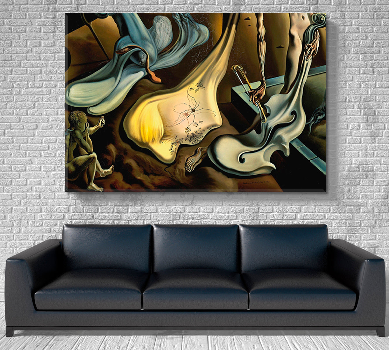 Inspirid by Salvador Dali Surreal Abstract Modern Artwork Surreal Fantasy Large Art Print Décor Artesty 1 panel 24" x 16" 