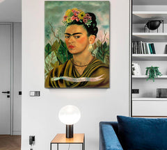 FRIDA KAHLO  Canvas Print - Vertical Fine Art Artesty   