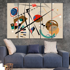 Geometric Curved Shapes Expressionism Abstract Style Contemporary Art Artesty   
