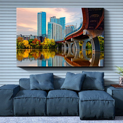 Downtown Austin City Skyline Lady Bird Lake Austin Texas Cities Wall Art Artesty   