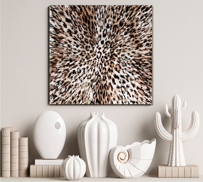 Abstract Leopard Rays Trippy Poster Contemporary Art Artesty   