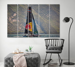 Sailing World Championship Poster Transportation Canvas Art Artesty 5 panels 36" x 24" 