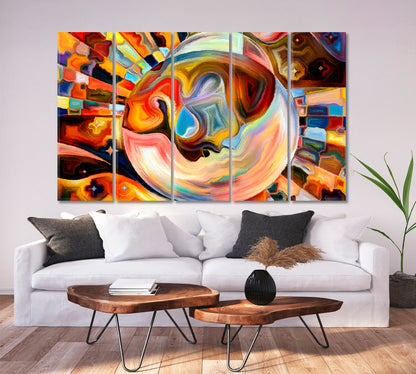 Internal Reality Surreal Fantasy Large Art Print Décor Artesty 5 panels 36" x 24" 