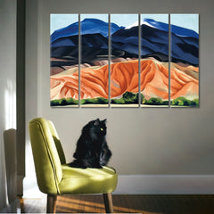 BEAUTY IN DETAILS Desert Landscape Shapes and Forms Abstract Art Print Artesty 5 panels 36" x 24" 