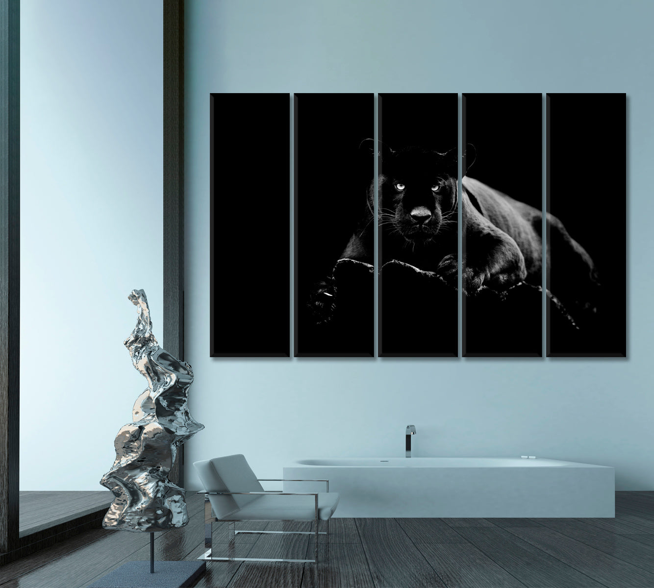 BEAUTIFUL BEAST Black Jaguar Animal World Animals Canvas Print Artesty   