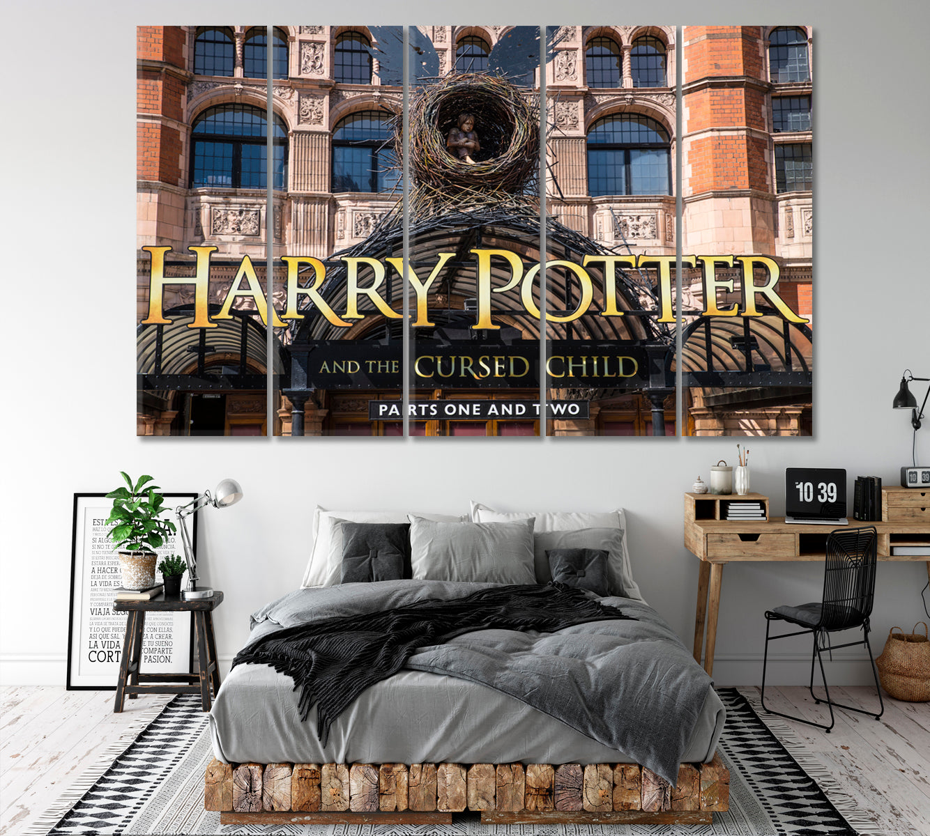 PALACE THEATRE Harry Potter and the Cursed Child London Canvas Print Famous Landmarks Artwork Print Artesty 5 panels 36" x 24" 