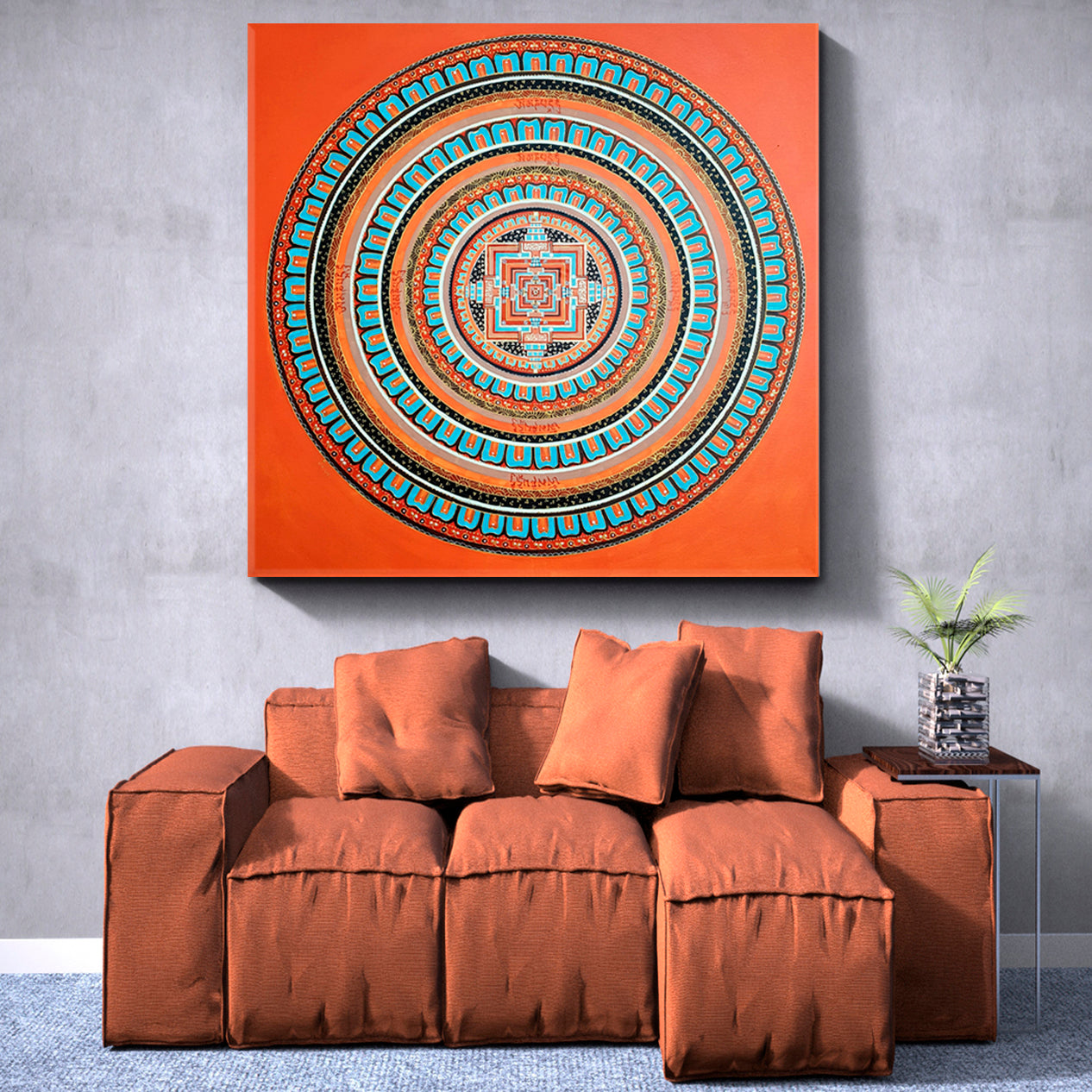 MANDALA Abstract Sacred Geometric Symbol of Universe Abstract Art Print Artesty   