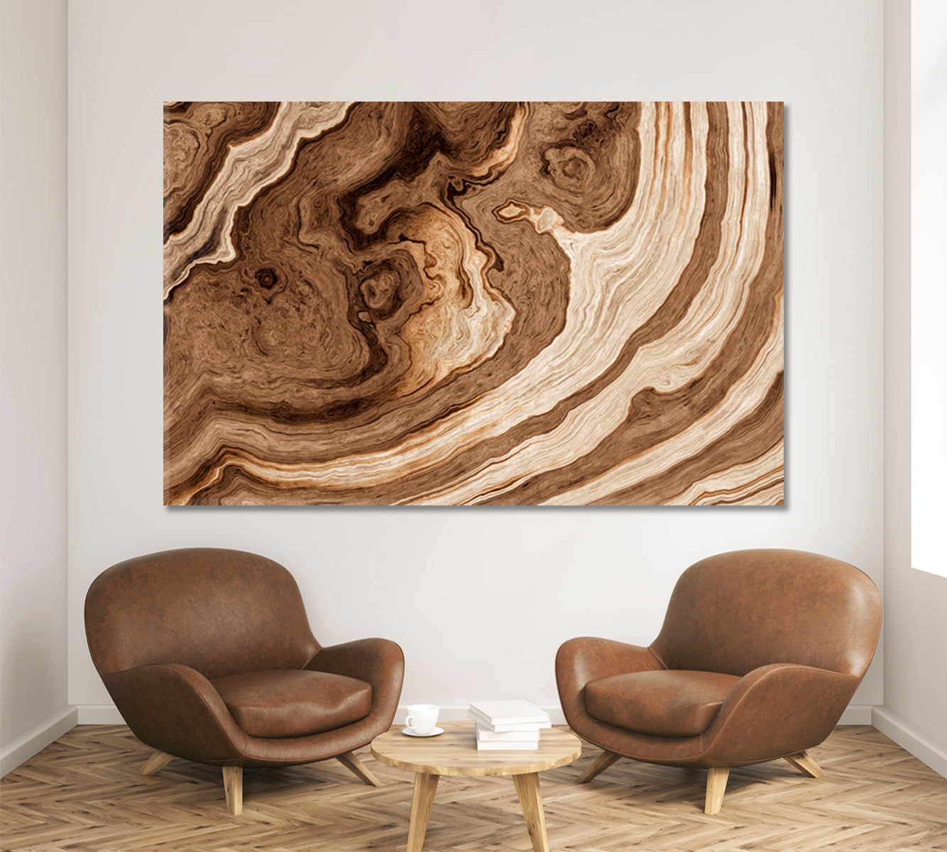 TREE Age Rings Brown Abstract Driftwood Abstract Art Print Artesty   