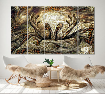 Hands of Creator Surreal Fantasy Large Art Print Décor Artesty 5 panels 36" x 24" 