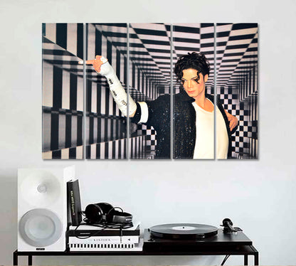 MICHAEL JACKSON Celebs Canvas Print Artesty 5 panels 36" x 24" 