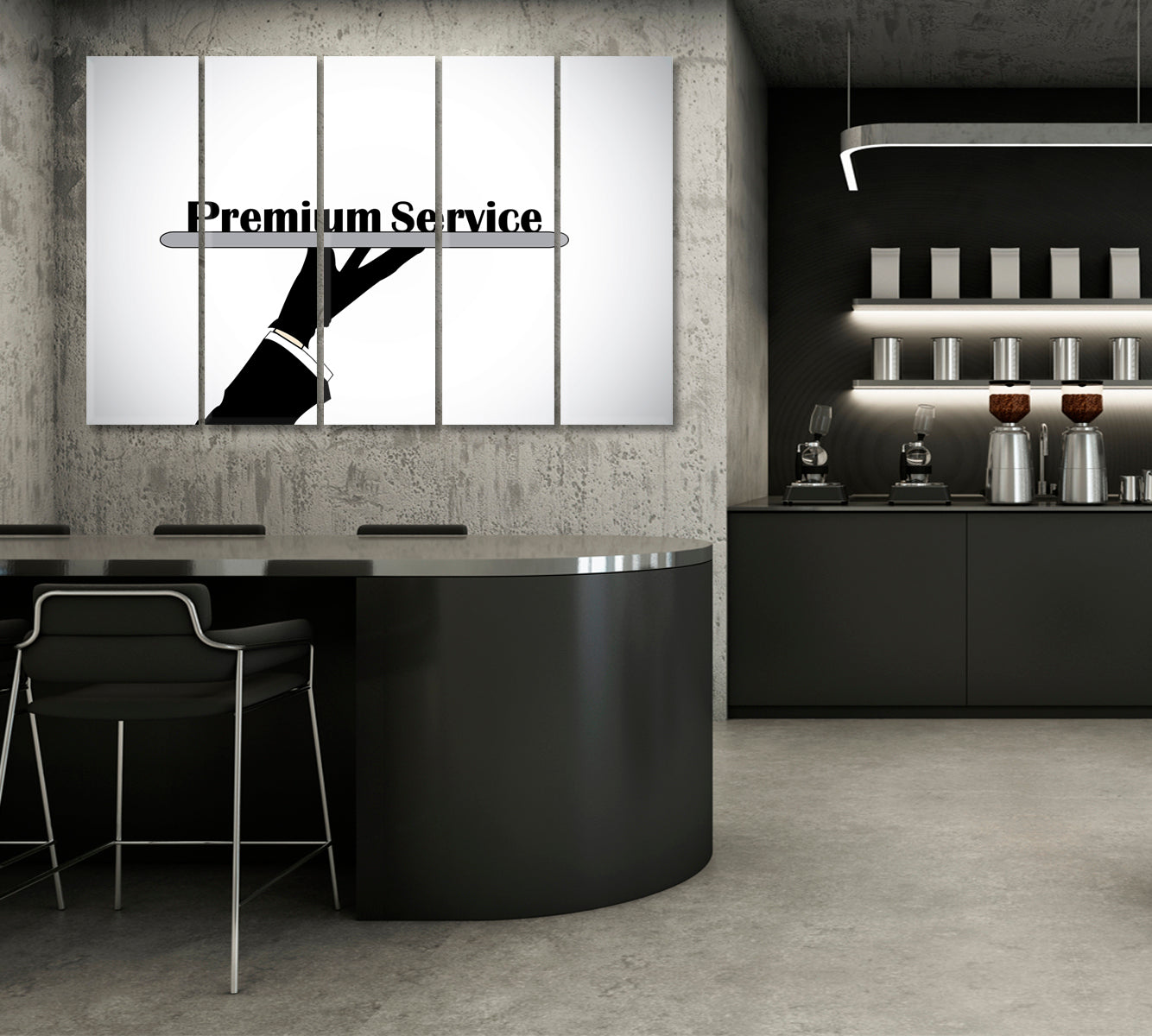 PREMIUM SERVICE Professional Hand Business Concept Business Concept Wall Art Artesty 5 panels 36" x 24" 