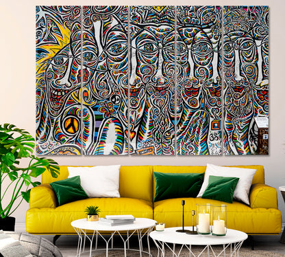 Abstract Expressionism Graffiti Berlin Wall Street Art Abstract Canvas Print Abstract Art Print Artesty   