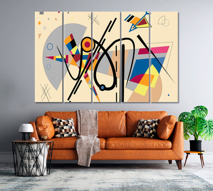 Expressionism Art style Trendy Abstract Figurative Contemporary Art Artesty 5 panels 36" x 24" 