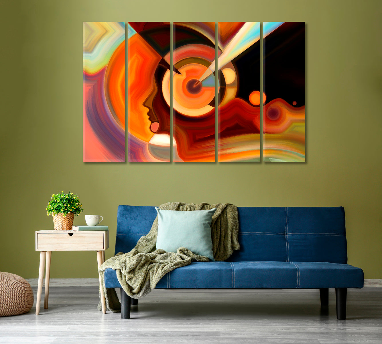 Colors in Mind Artistic Abstract Design Contemporary Art Artesty   