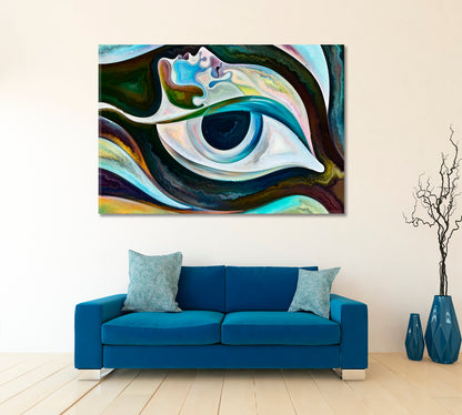 EVIL EYE DEFENSE Home Protection Modern Healing Spiritual Art Talisman Abstract Art Print Artesty   