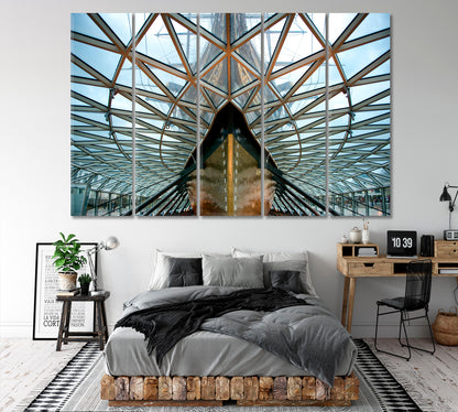 British Cutty Sark Clipper Ship Greenwich London Canvas Print Transportation Canvas Art Artesty 5 panels 36" x 24" 