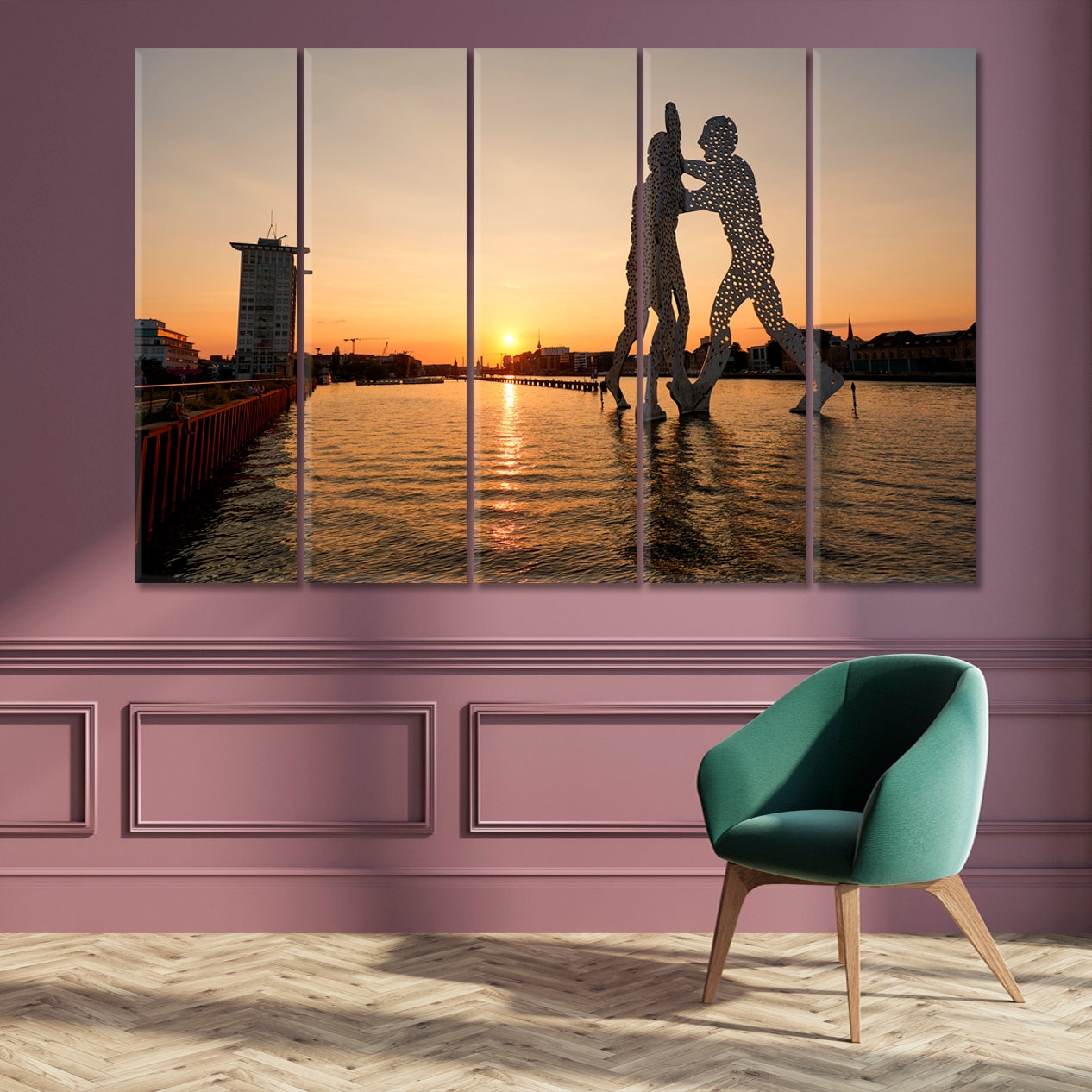 MOLECULE MAN Contemporary Urban Architecture Berlin Germany Famous Landmarks Artwork Print Artesty   