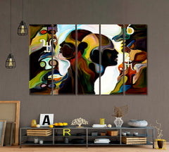 Infinite Forms of Creation Consciousness Art Artesty 5 panels 36" x 24" 