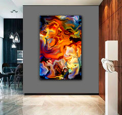 Abstract Stunning Artwork- Vertical 1 panel Contemporary Art Artesty   