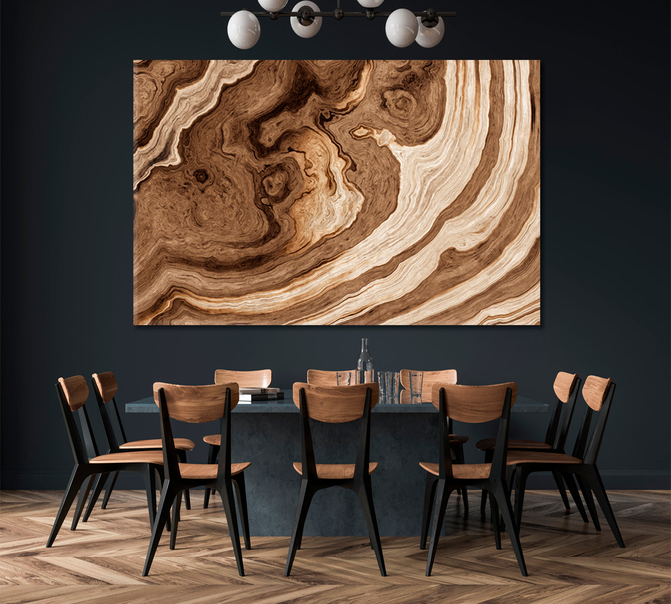 TREE Age Rings Brown Abstract Driftwood Abstract Art Print Artesty   