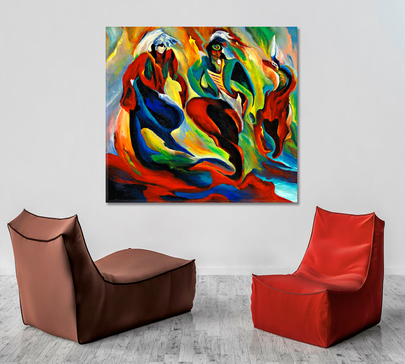 NATIVE AMERICAN Abstract Modern Artwork Native American Painting Abstract Art Print Artesty   