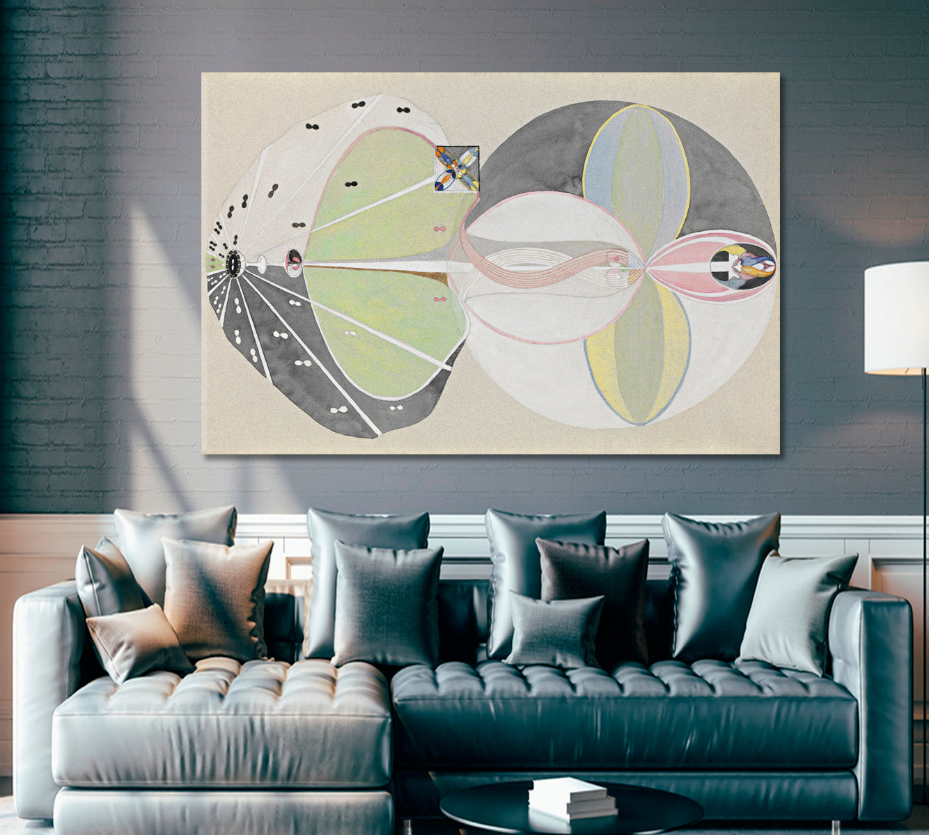 Abstract Geometric Art Incredible Soft Pastel Colors  Modern Canvas Print Abstract Art Print Artesty   