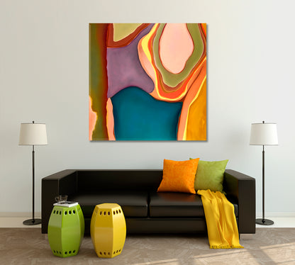 Modern Colorful Abstract Geomrtric Forms Abstract Art Print Artesty   