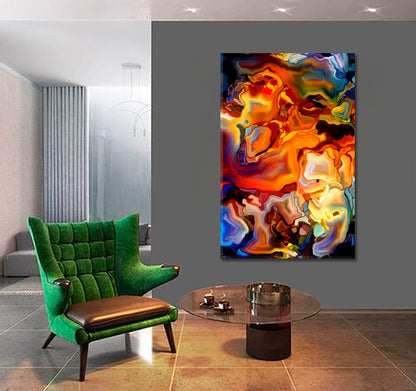 Abstract Stunning Artwork- Vertical 1 panel Contemporary Art Artesty   