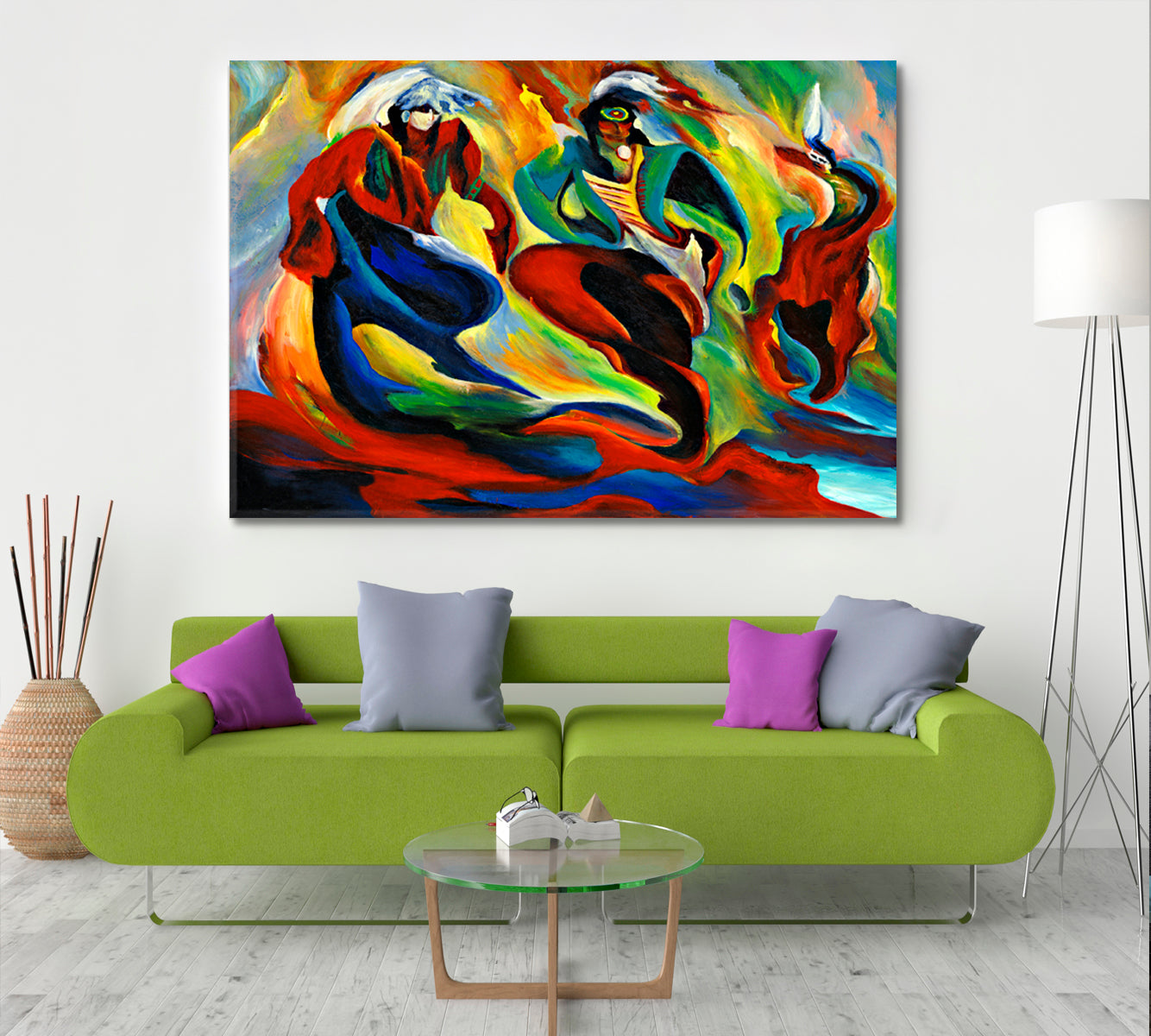 REVERENCE Abstract Impressionism Native American Painting Abstract Art Print Artesty   