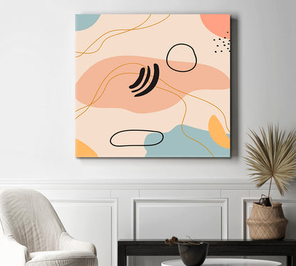 Boho Abstract Modern Simple Minimal Art Soft Pastel Tones Abstract Art Print Artesty   