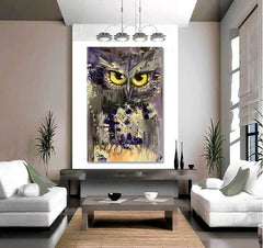 SEARCHLIGHT Cute Owlet - Vertical Animals Canvas Print Artesty   