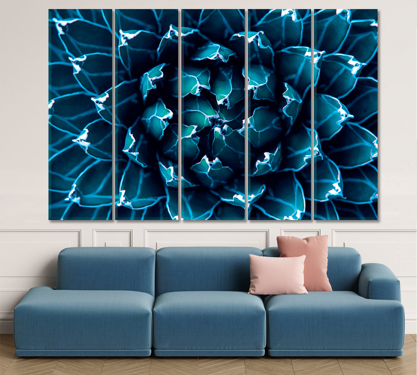 Agave Cactus Abstract Natural Tropical Pattern Floral & Botanical Split Art Artesty   