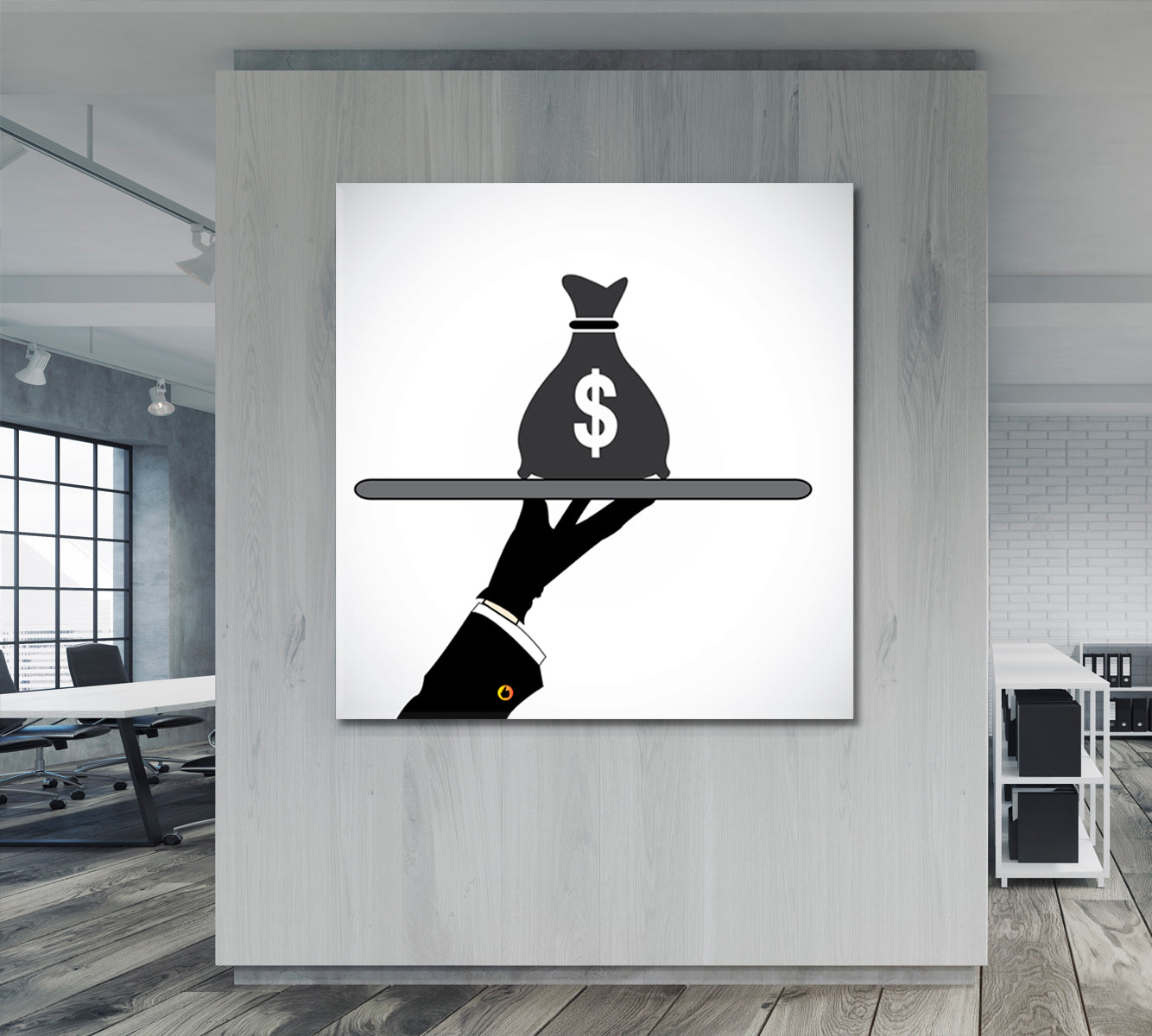 Money Bag American Dollars Bussiness Business Concept Wall Art Artesty   