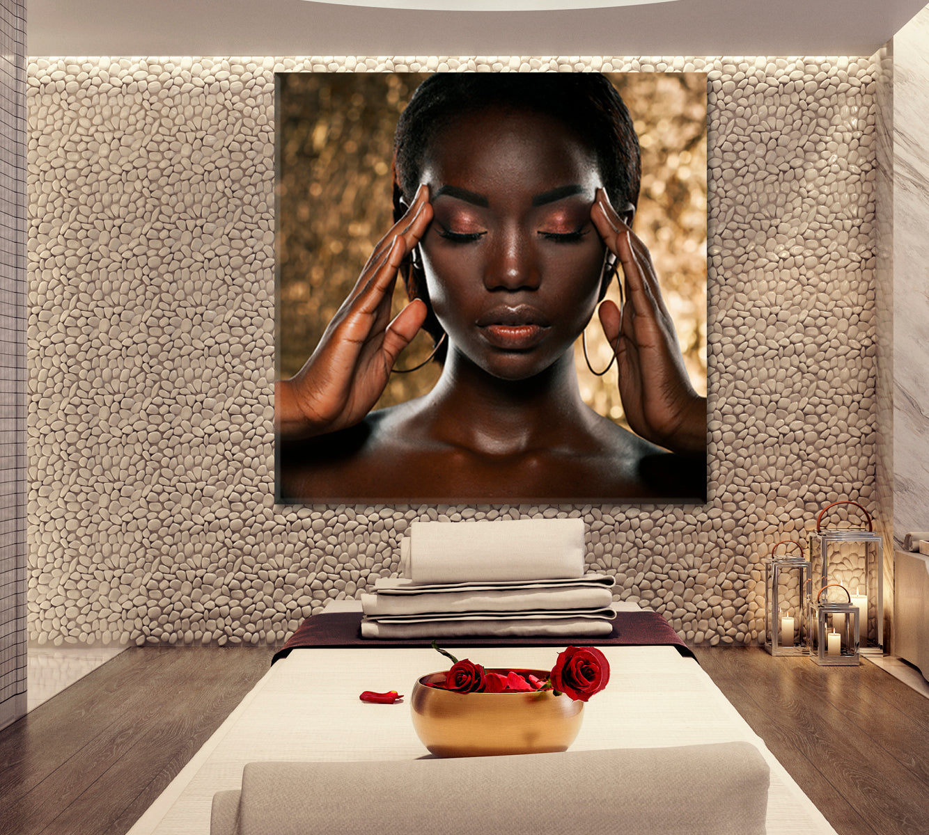 Extraordinary Beautiful African American Model Beauty Salon Artwork Prints Artesty   