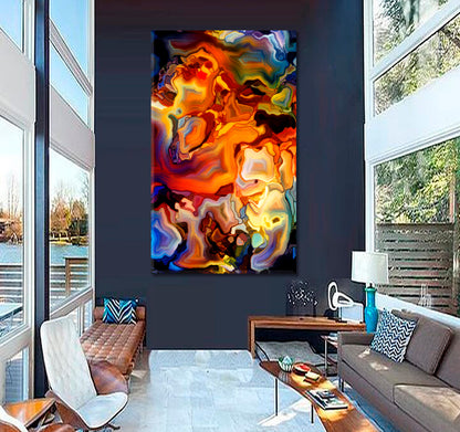 Abstract Stunning Artwork- Vertical 1 panel Contemporary Art Artesty   