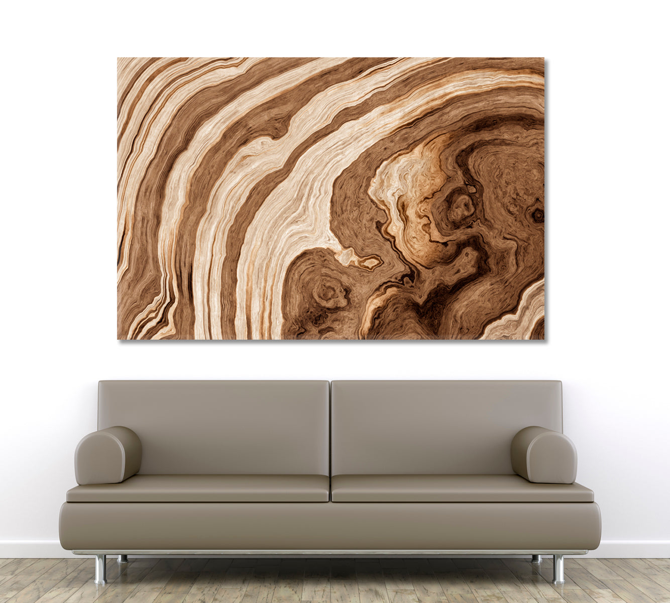 ROOTS Texture Old Wood Tree Wavy Lines Age Rings Abstract Driftwood Abstract Art Print Artesty 1 panel 24" x 16" 
