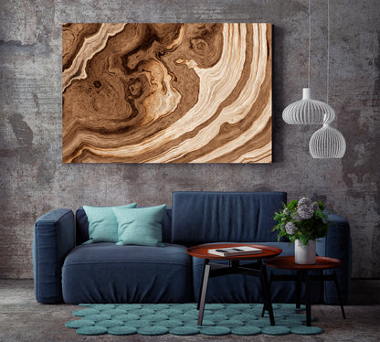 TREE Age Rings Brown Abstract Driftwood Abstract Art Print Artesty   