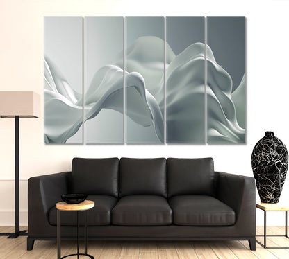 SILK Light Gray Beautiful Luxury Elegant Splash 3d Effect Poster Abstract Art Print Artesty   