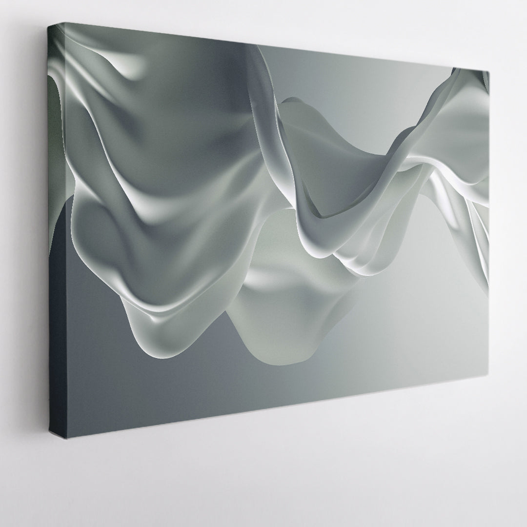 SILK Light Gray Beautiful Luxury Elegant Splash 3d Effect Poster Abstract Art Print Artesty   