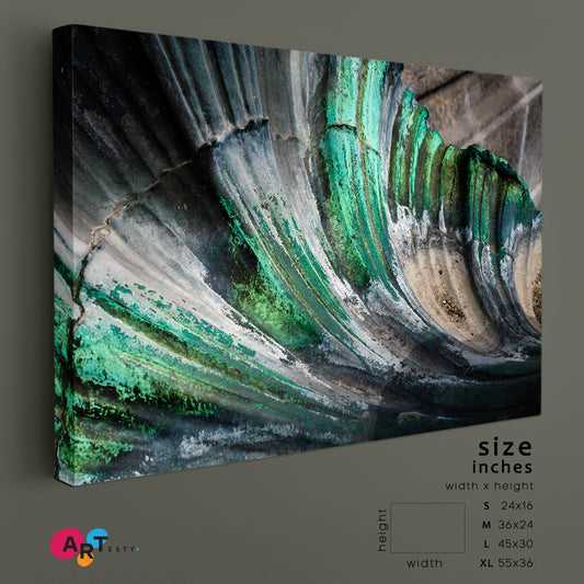 Abstract Turquoise Detail of Monument Bordeaux France Stylish Pattern Abstract Art Print Artesty 1 panel 24" x 16" 