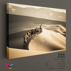 CAMELS Sand Dunes Desert Landscape Scenery Landscape Fine Art Print Artesty   