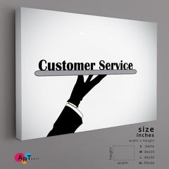 BUSINESS Professional Customer Service Business Concept Wall Art Artesty 1 panel 24" x 16" 