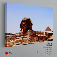 Great Sphinx of Giza Famous Landmarks Artwork Print Artesty 1 panel 24" x 16" 