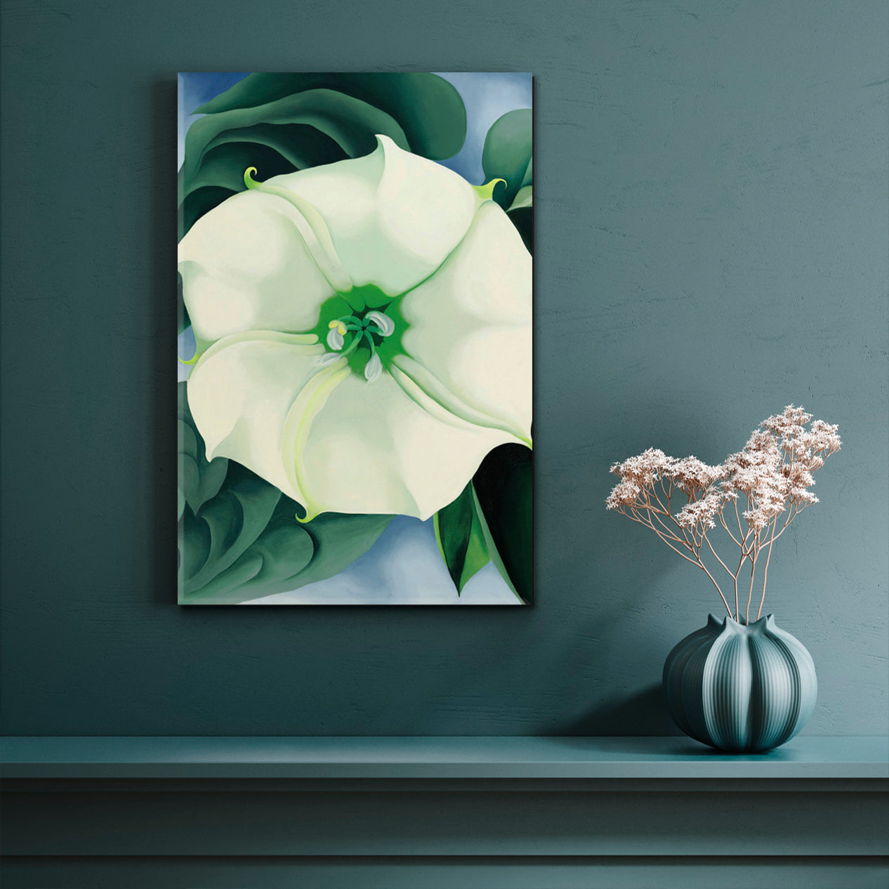 NATURALISM  Large Abstract Flowers | Vertical Floral & Botanical Split Art Artesty   