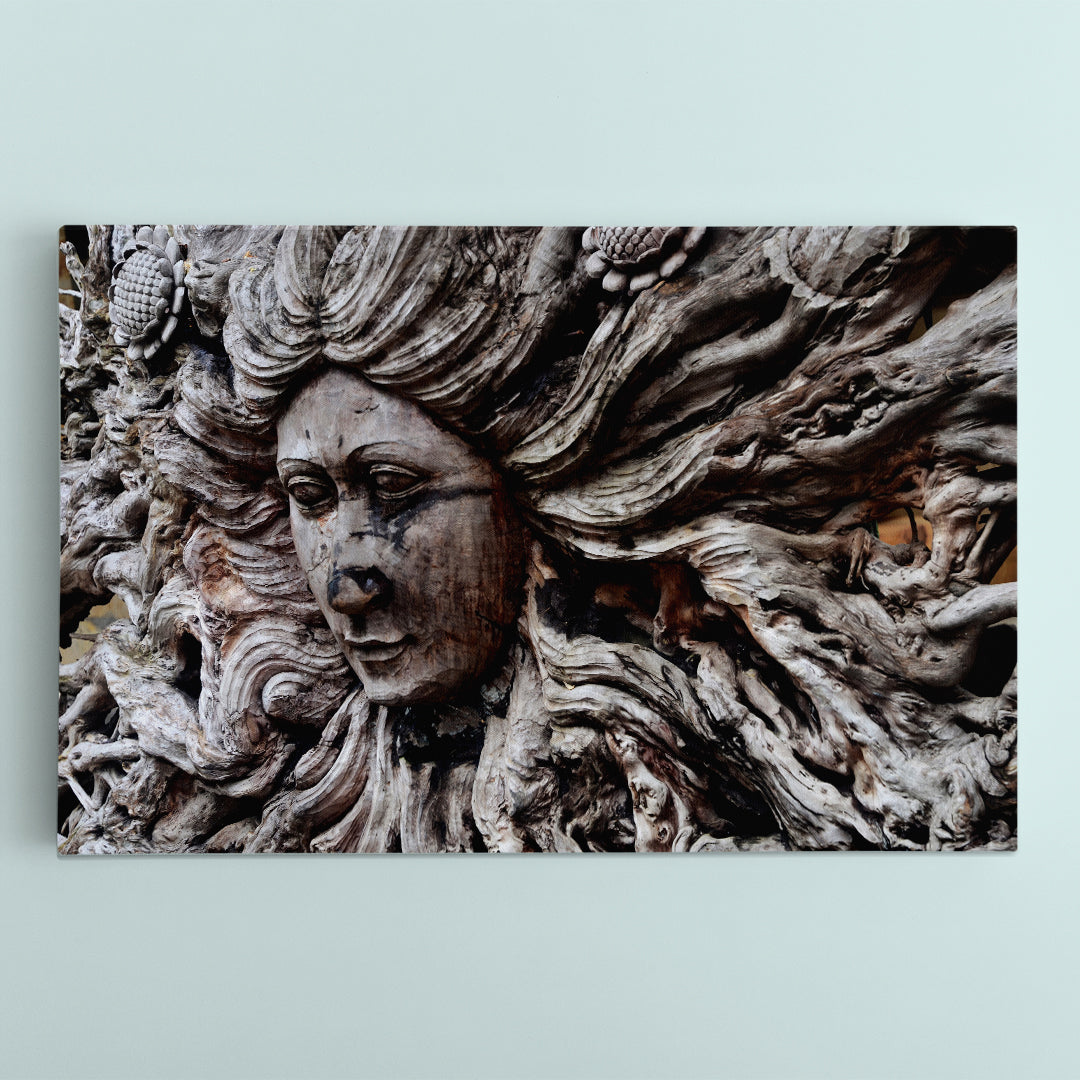 ROOT CARVING  Wood Amasing Nature Abstract Naturalism Art Abstract Art Print Artesty 1 panel 24" x 16" 