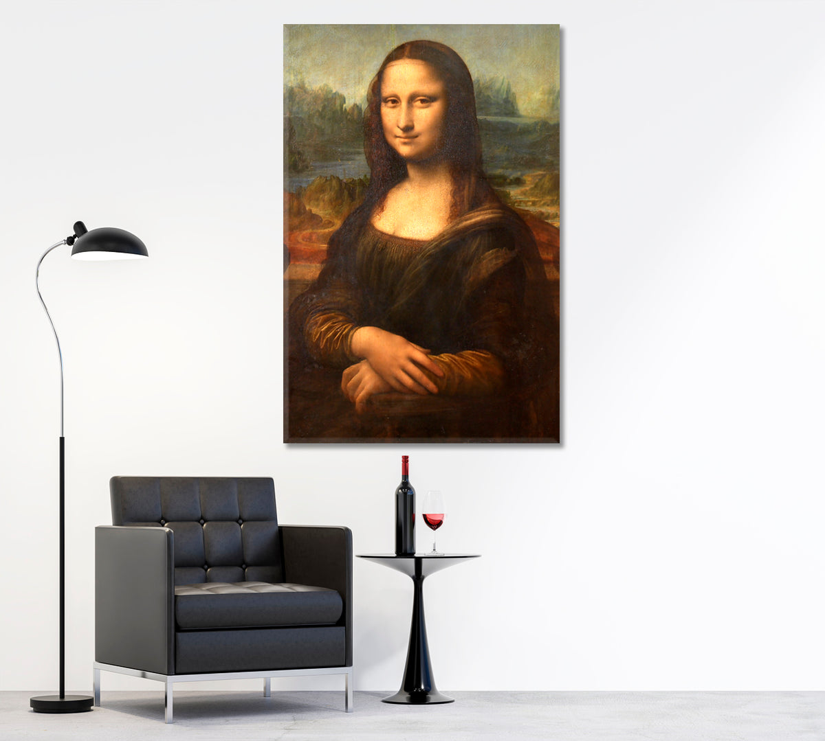 MONA LISA Leonardo da Vinci Style Fine Art Artesty 1 Panel 16"x24" 