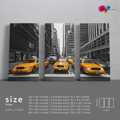 YELLOW TAXI 5th Avenue New York City Cities Wall Art Artesty   